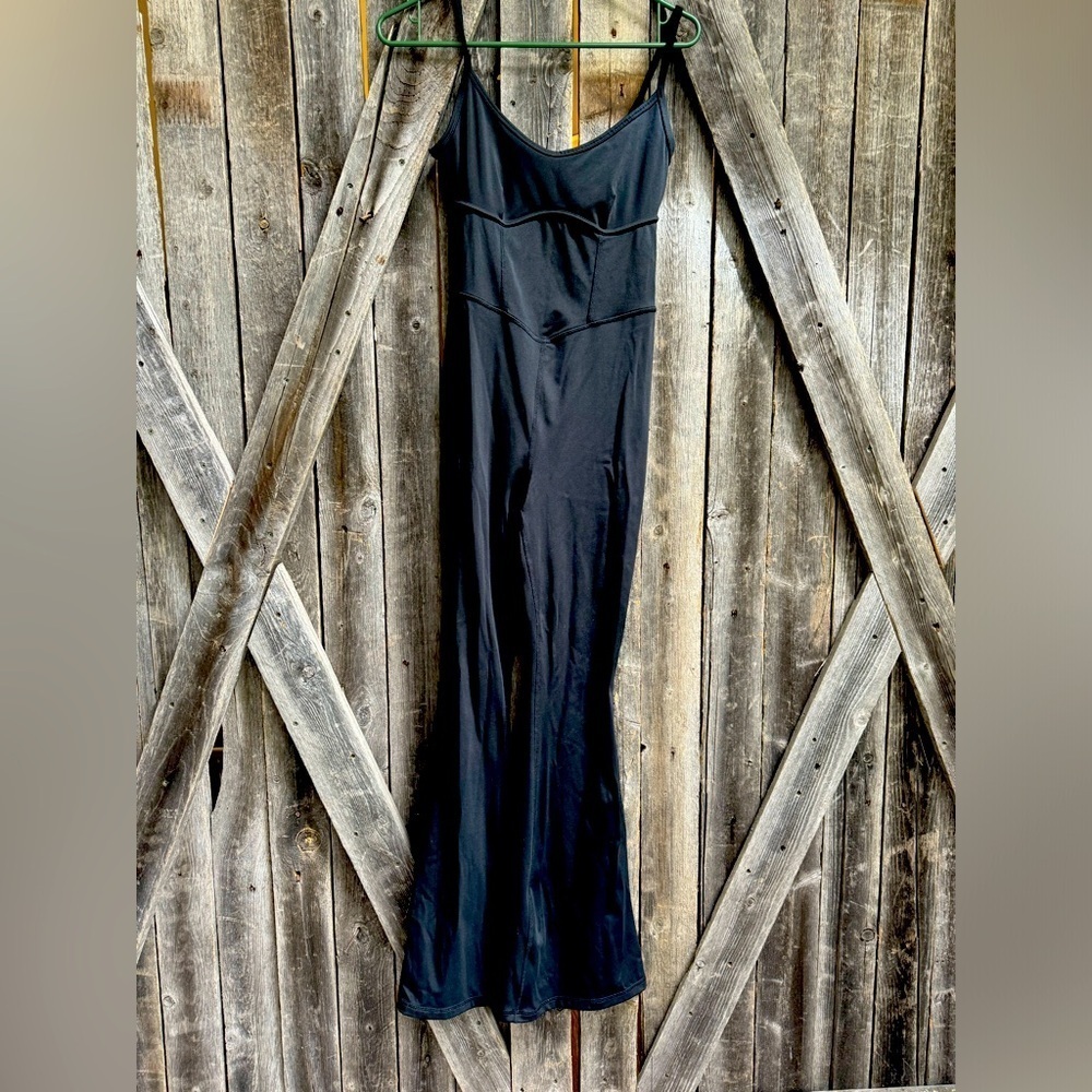 Spandex flare jumpsuit